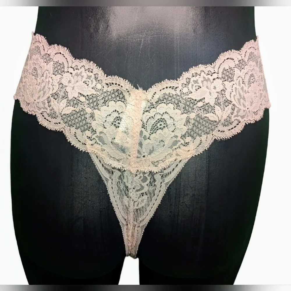 Cosabella Never Say Never Cutie Thong OS Pink Lilly - Picture 2 of 5